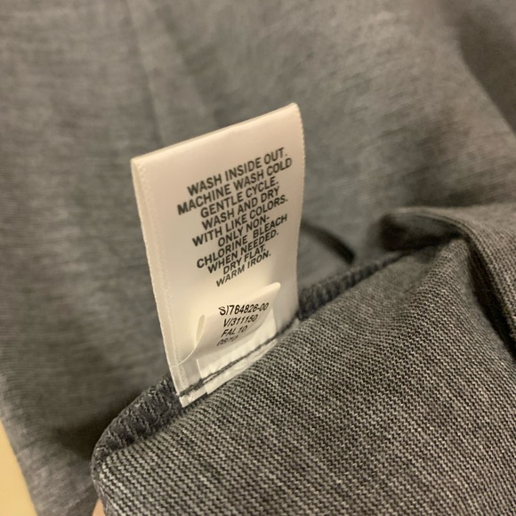 Banana Republic - Gray Dress w Embroidered Neckline - Sz 2 - Picture 5 of 6